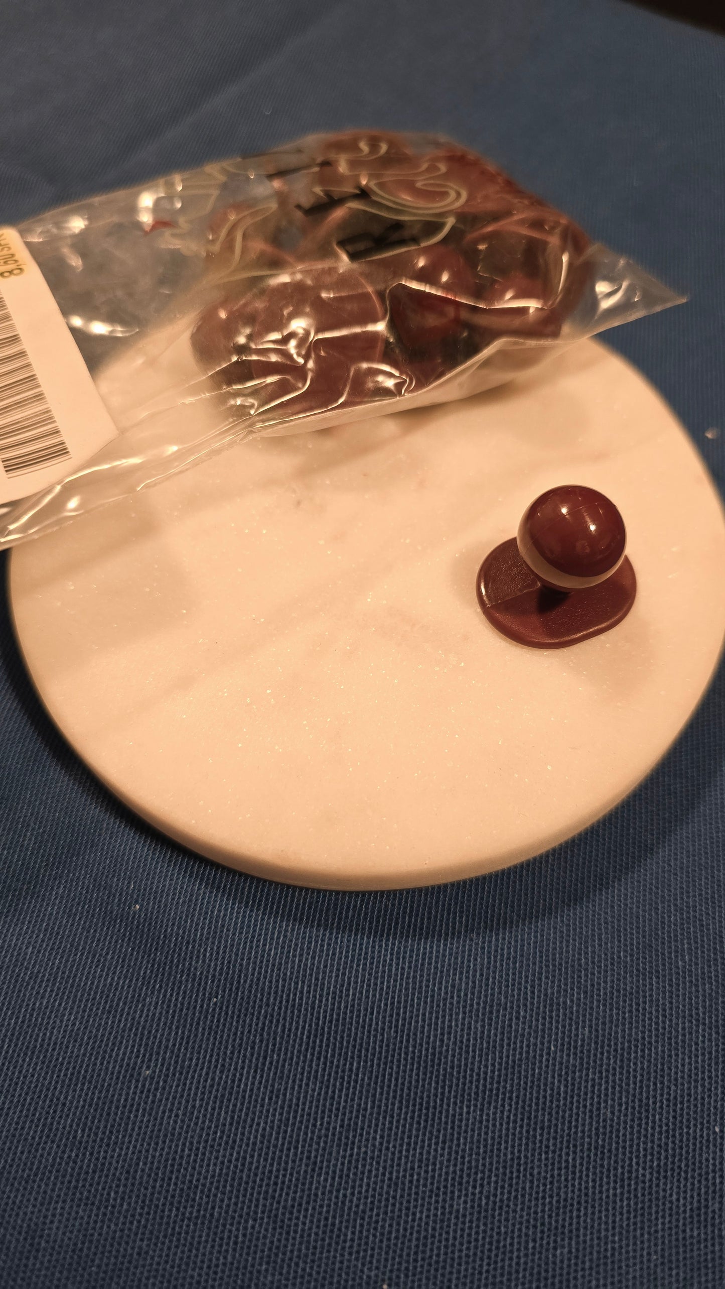 Botones de bola "BURDEOS"