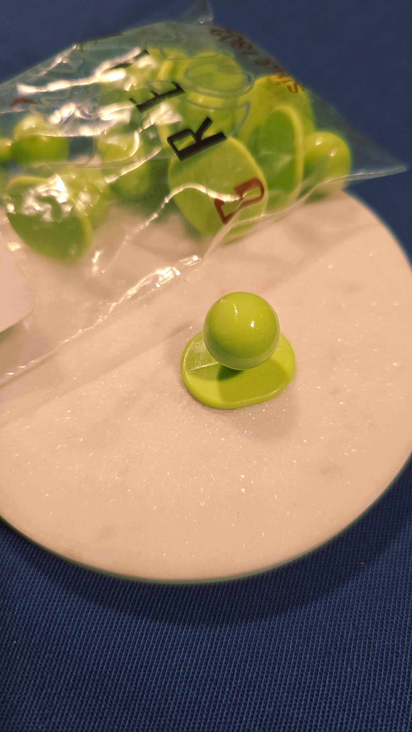 Botones de bola "VERDES DE MANZANA"