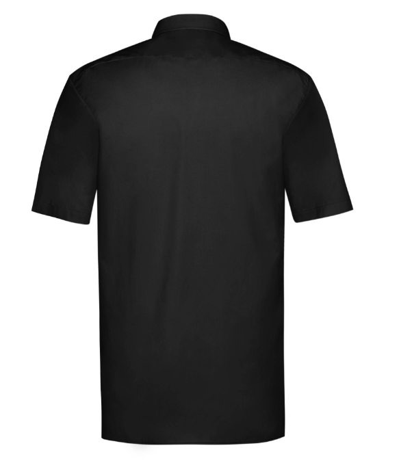 Camisa GREIFF para hombre BASIC, negra, manga corta