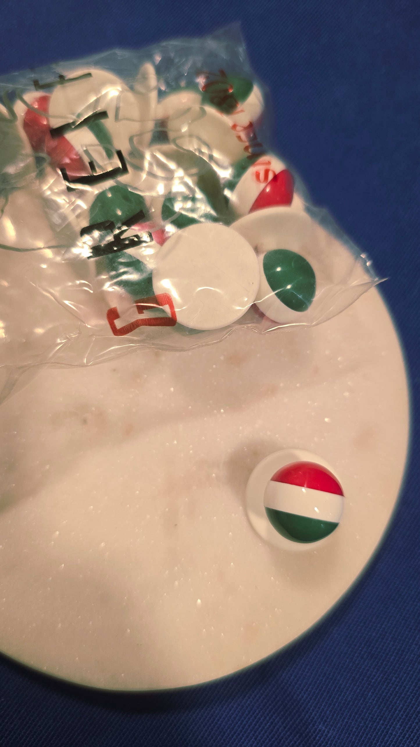 Botones de bola "ITALIA"