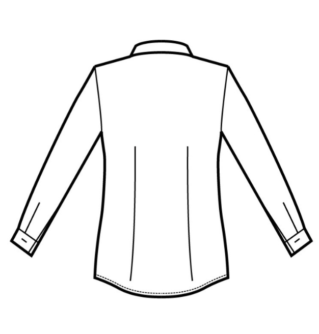 Camisa para mujer ISACCO DONNA, blanca, manga larga