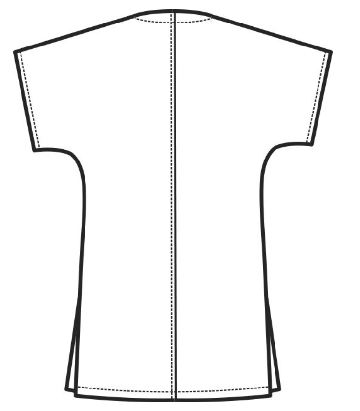 ISACCO Casaca COLLO A V, unisex, verde
