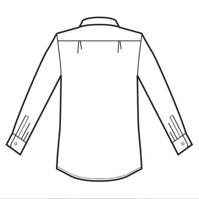 Camisa ISACCO UOMO para hombre, blanca, manga larga