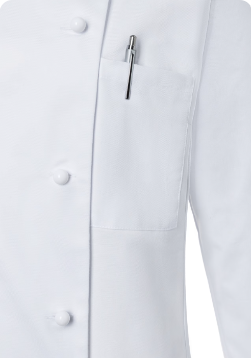 Chaqueta Chef KARLOWSKY AGATHE, para mujer, blanca