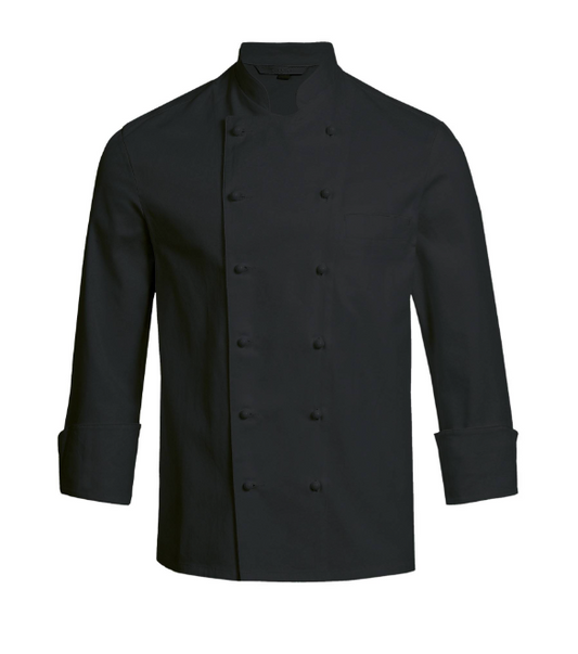 Chaqueta Chef GREIFF CLASSIC, para hombre, manga larga, negra
