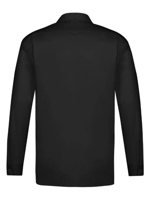 Camisa GREIFF para hombre BASIC, negra, manga larga