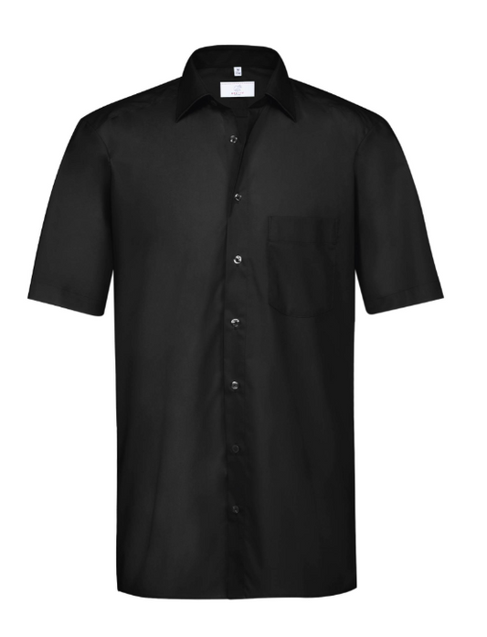 Camisa GREIFF para hombre BASIC, negra, manga corta