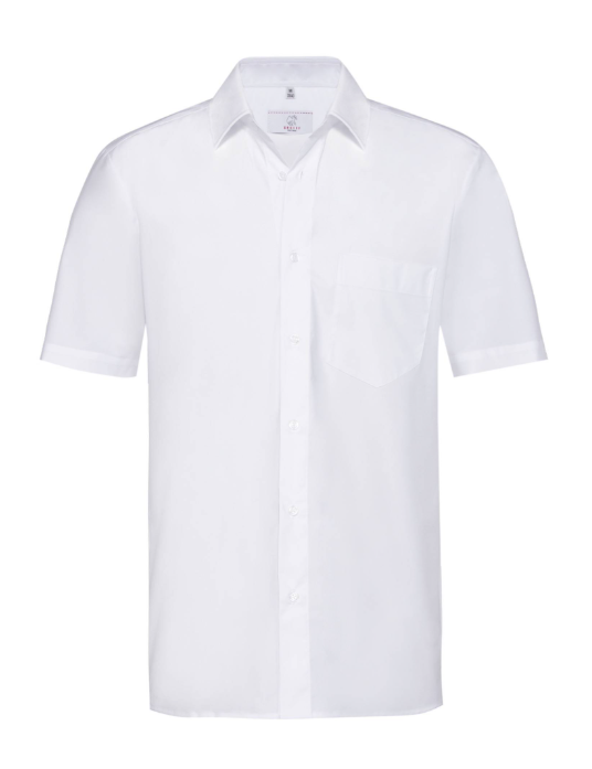 Camisa GREIFF para hombre BASIC, blanca, manga corta