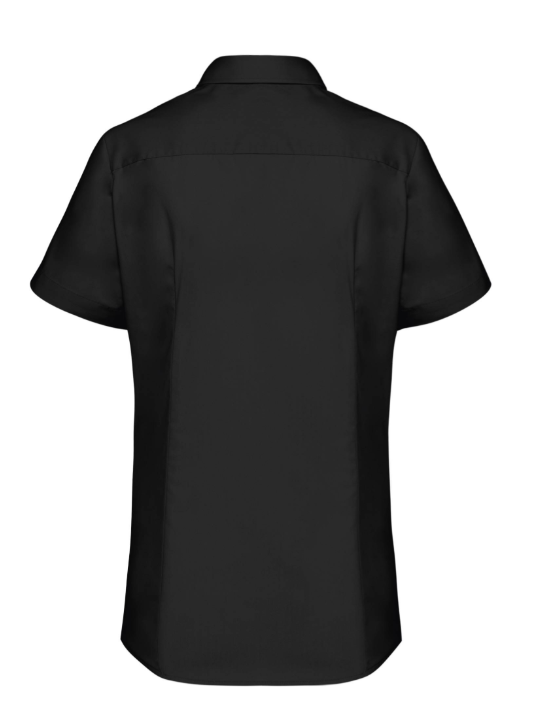 Camisa para mujer GREIFF BASIC, negra, manga corta