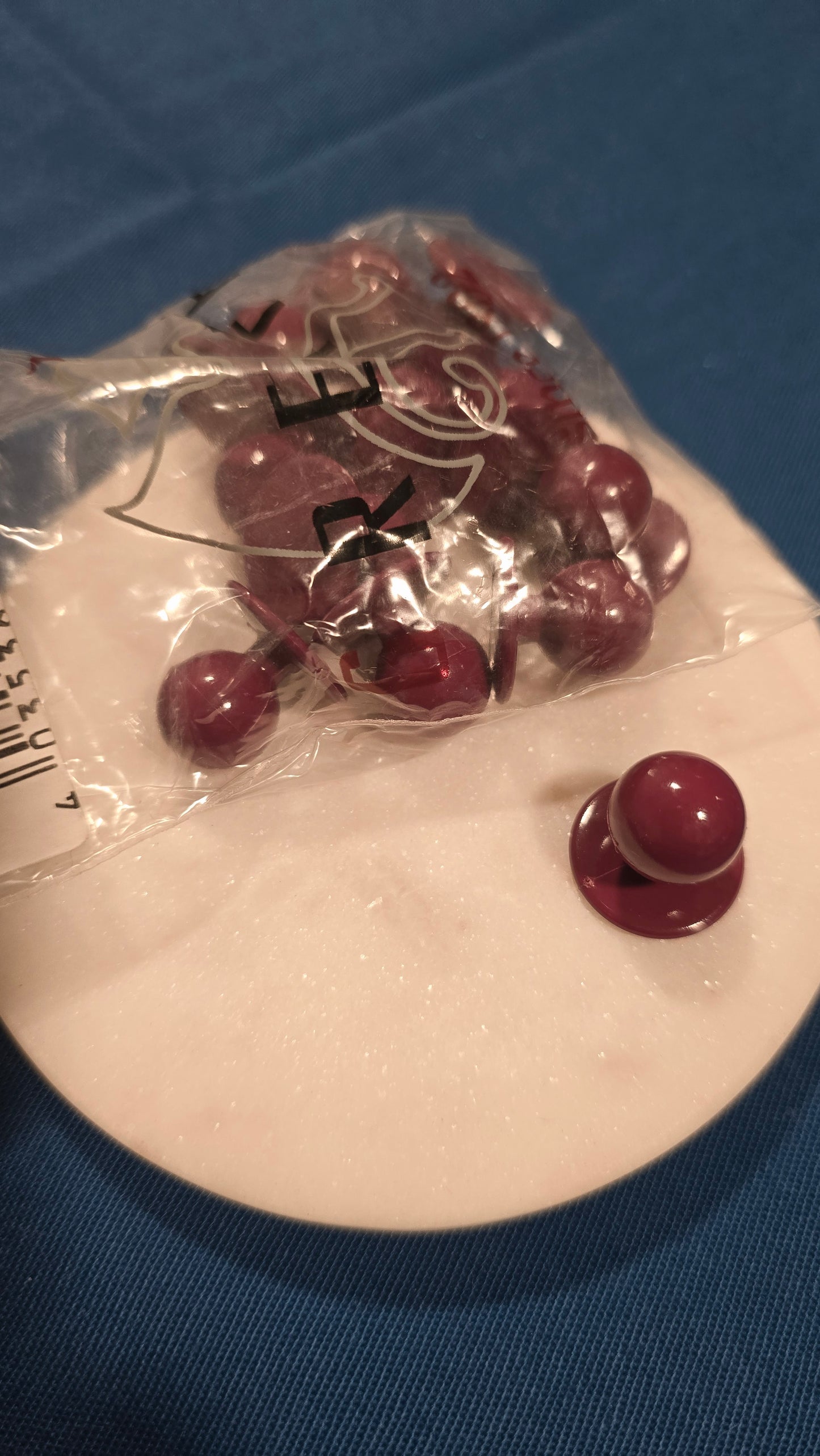 Botones de bola "BORDEAUX" (burdeos)