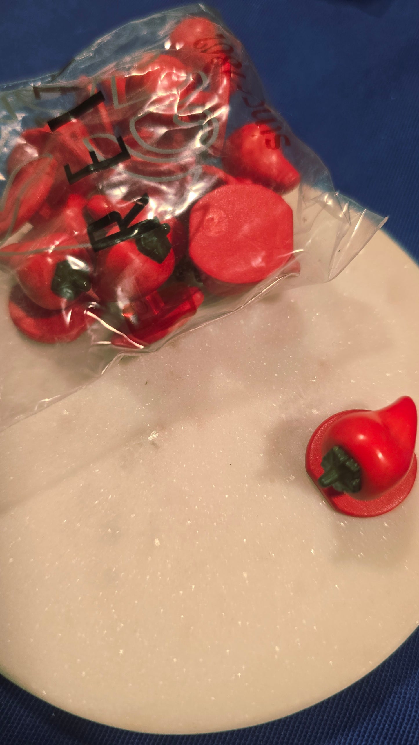 Botones de bola "PIMIENTO ROJO"