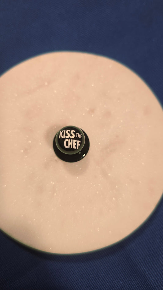 Botones de bola "KISS THE CHEF"