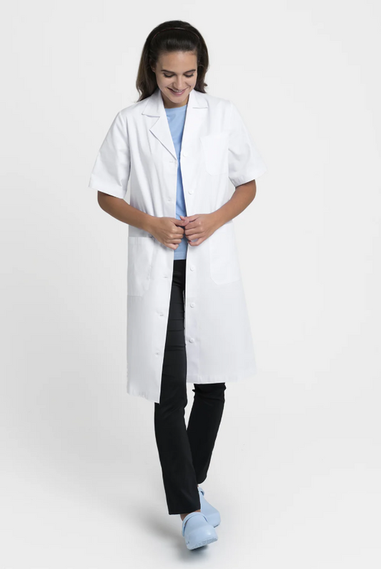CREYCONFE Bata medico "ADRA", para mujer, blanco