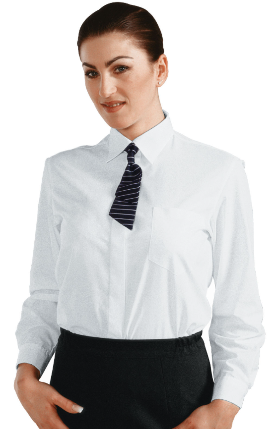 Camisa para mujer ISACCO DONNA, blanca, manga larga