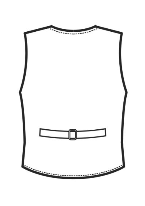 Chaleco de Hombre ISACCO LIVERPOOL, negro rayas