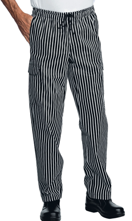 Pantalón Chef ISACCO LONDRA NERO, unisex, negra