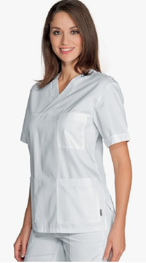 ISACCO Casaca KOBE, unisex, blanca