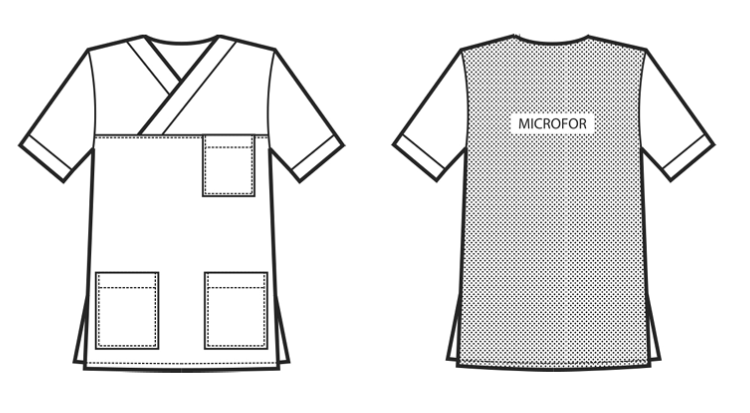ISACCO Casaca KOBE, unisex, blanca