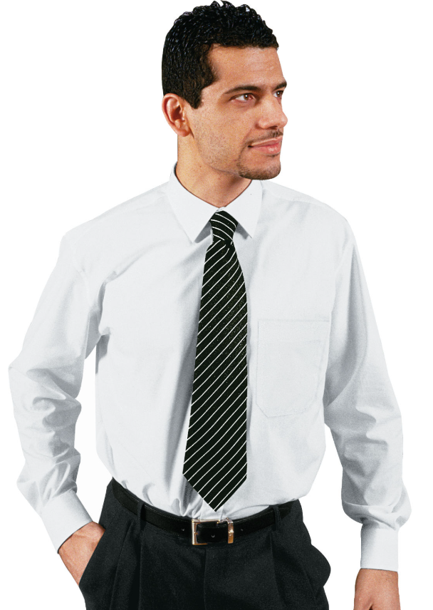 Camisa ISACCO UOMO para hombre, blanca, manga larga