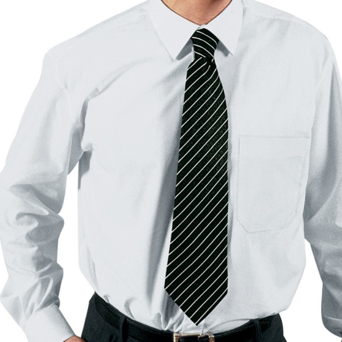 Camisa ISACCO UOMO para hombre, blanca, manga larga