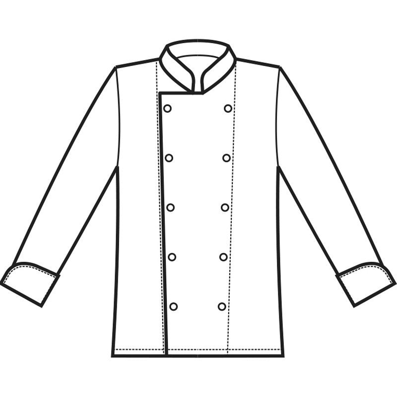 Chaqueta Chef ISACCO Livorno, blanca